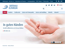Tablet Screenshot of ortenau-klinikum.de